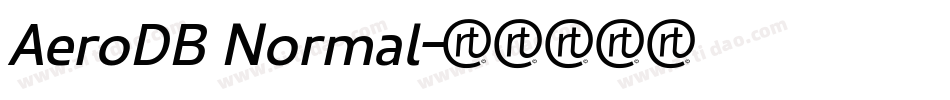 AeroDB Normal字体转换